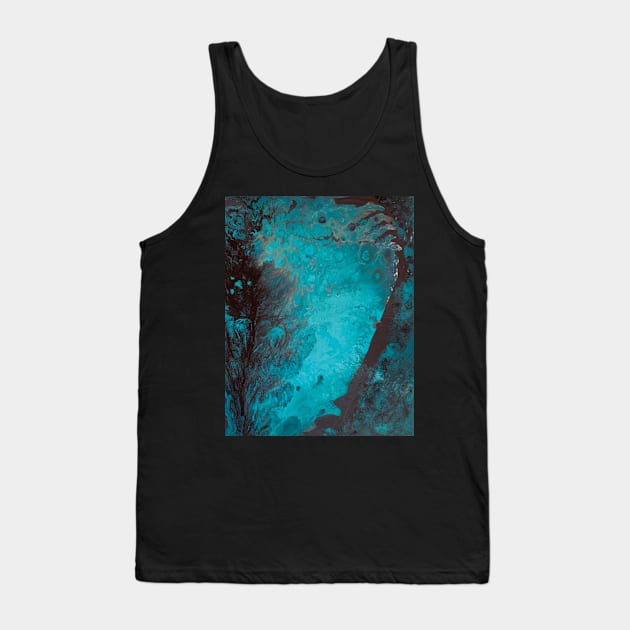 Peaceful Forest fluid painting Tank Top by baksuart